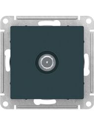 Розетка Systeme Electric ATLASDESIGN TV оконечная 1DB механизм изумруд ATN000891