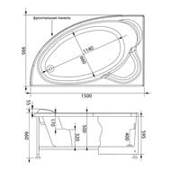 ����� ��������� Aquanet MAYORCA 150�100 ����� �������������, ��� ������������, ��� ������� 204008