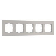 Рамка на 5 постов Werkel Senso W0053117, дымчатый
