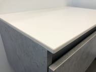 Тумба COMFORTY Осло-60 (800х530х455) подвесная, со столешницей, бетон светлый  00-00000838