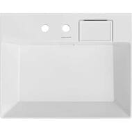 Раковина KERAMA MARAZZI TECNOLOGICA Logica мебельная 600х480х145, с двумя отверстиями, белая гл. LO.wb.60.2