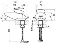 ��������� Gessi Equilibrio 52001.722+52002.544 ��� �����������, ������ ������/������ ������