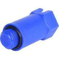 Заглушка тестовая STOUT 1/2", длинная, синяя,  SFA-0035-100012