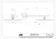 ������� ��� Gessi Rettangolo 15185.707 � ��������� �����������, 300�300 ��, ������ ������ ����