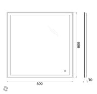 ������� BelBagno (800x30x800) � ���������� � ��������� ������������ SPC-GRT-800-800-LED-TCH