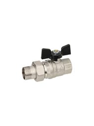 Кран шаровый BUGATTI OREGON 322, 1.1/4"ВН, со сгоном, бабочка — миниатюра 1