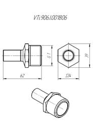 ������� ��������� VALTEC ����. ����� 18�1"��, VTi.906.I.001806