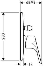 ��������� Hansgrohe Focus 31947 ��� �����/����, ������� ������, �������������, ����
