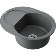 Мойка Omoikiri SAKAIME 60E-PL (600х470х220) врезная, тетогранит, цвет-платина 4993206