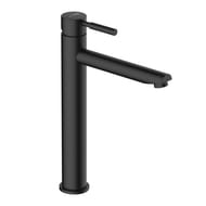 Смеситель для умывальника WasserKRAFT Gollach 3303H однозахватный, высокий излив, черный Soft-touch