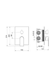 ��������� ��� �����/���� Aquatek ���� AQ1447CR ������������, 3 ������, �������������, ����: ����