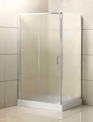 Душевой уголок BelBagno Uno (1200х900х1850) UNO-AH-1-120/90-P-Cr прямоугольный, стекло текстурн/хром