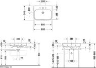 ���������� Duravit Happy D.2 650�505�170 ����., 1 ��������� ��� ���������, ������� 2318650027