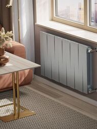 Радиатор биметаллический, 12 секций ROYAL THERMO PianoForte 500 ВШГ 590х970х100 2376 Вт Серебристый