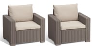 �������� ������ KETER CALIFORNIA DUO ARMCHAIR (83x68�72), 2 ������, ��������-�����