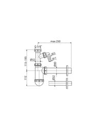 ����� ��� ����������� Alcaplast A430P � ��������� � �����.������ 1 1/4"/32