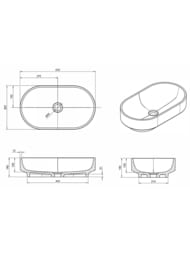 �������� Knief Ellipse Shape (550�320�140) ���������, ����: 01 Coffee Black, 0700-24497-01