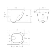������ ��������� BelBagno Sfera-TOR (500x360x370) ������������, ��� �������, ����� BB046CH-TOR