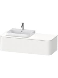 Тумба под раковину слева Duravit Happy D.2 Plus 1300х408х550 1 ящик, белый глянец HP4932L2222 — миниатюра 1