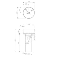 �������� ��������� ABBER Kristall 450x450x900 �������������., ������� AT2702Emerald-H