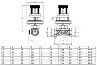 ��������� �������� �������� VALTEC 3/4" 50-300 mBar, VT.041.G.30005