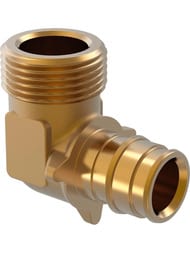 Угольник Uponor Q&E 90° с наружной резьбой 20-3/4"HP, DR-латунь 1023021 — миниатюра 1