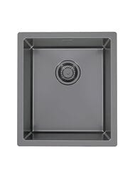 Мойка ALVEUS Monarch Quadrix 20 (390х450) монтаж универсальный, нерж. ст. 1мм, PVD антрацит 1103317 — миниатюра 1