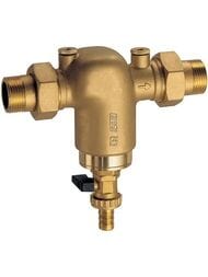 Фильтр FAR 3/4" Н под манометр, 100мкм, с американкой, латунь, Max: 95 °C, 25 бар, FA 3930 34100