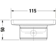 �������� DURAVIT Karree ���������, ����: ����/������� ������ 0099521000