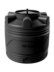 Емкость Polimer Group V-200 (691х660) 200л, цилиндрическая, вертикальная, черная