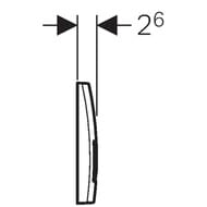GEBERIT "����������" �������� � �������� Delta51 ���� ����� 458.125.11.1