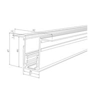 Шинопровод встраиваемый Elektrostandard Slim Magnetic 85087/00 a057187, черный