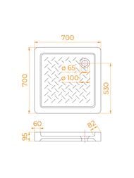 ������� ������ RGW CR-077 (700�700�100) ����������, ��������, ����� 19170177-01