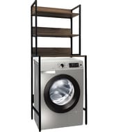 Стеллаж COMFORTY (650х1600х465) для стиральной машины, напольный, дуб темно-коричневый 00-00011201