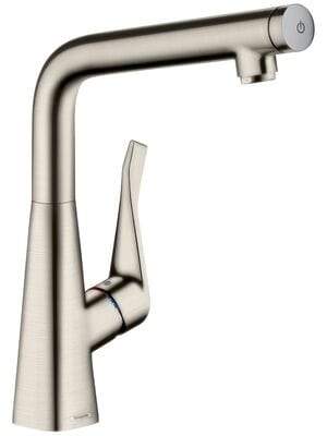 Смеситель Hansgrohe Metris Select M71 для кухни 320 мм поворотный излив сталь 14883800