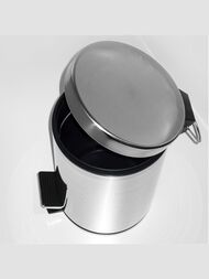 Ведро для мусора WasserKRAFT К-633 с педалью, 3л, хром