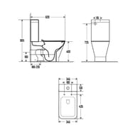 ������ ��������� AQUAme Rimless c �������� SoftClose, 620x345x415��, ����� ������ AQM1005PRO
