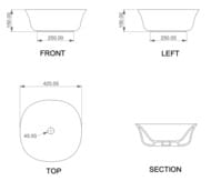 �������� ��������� GSG Flut FLLAVFSQU42000 (420�420�150), ����� ���������