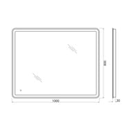 ������� BelBagno (1000x30x800) � ���������� � ��������� ������������ SPC-MAR-1000-800-LED-TCH
