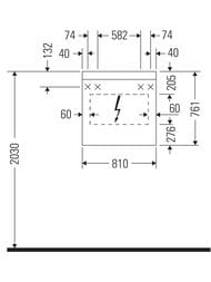 �������-���� Duravit Light and mirror 810�760�148 � ���������� LM782100000