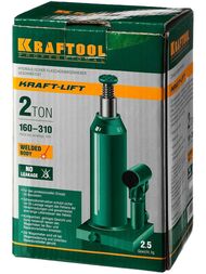 Домкрат KRAFTOOL гидравлический бутылочный сварной 2т, 160-310мм,  43462-2_z01