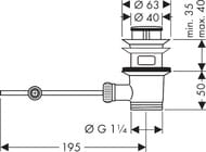 Hansgrohe ������ ������, 1 1/4  94139000