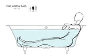 ����� ������������ Salini Orlanda Axis Kit 170 103313G 1700�750�600 �����, S-Sense, ����� ������