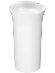 Раковина отдельностоящая Duravit White Tulip 2702500070 без отв. под смес, вывод в стену, белый