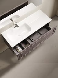 Тумба под раковину Sancos Very VR120LSM 1195х445х406 подвесная, левая, 1 ящик, цвет: Doha soft
