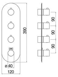 ��������� NOBILI PLUS ������������, ��������� �� 3 ����., ������� �����, ������� ������ WE00103/TRCP