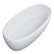 Ванна отдельностоящая Salini Luce S-stone 100121M 1700х850х580 иск.камень, щелевой перелив, бел.мат