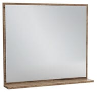 Зеркало Jacob Delafon Vivienne EB1597-E52 780х696х22 подвесное, с полкой, дуб табак