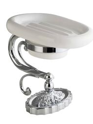 Migliore Edera Мыльница настольная, керамика, хром ML.EDR-60.311.CR