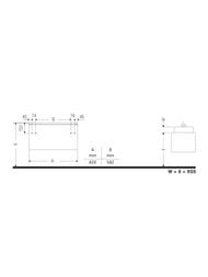 ����� ��� �������� Duravit L-Cube 482�820�550 ���������, ����� ��������� LC4880022220000
